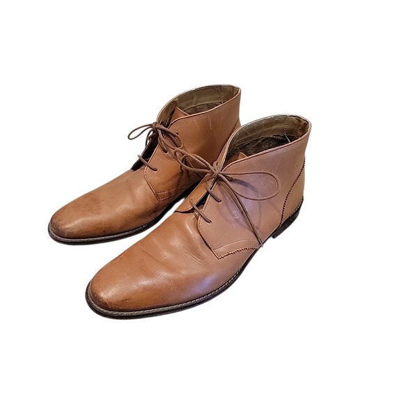 Florsheim Other - Florsheim Montinaro Brown Leather Plain Toe Chukka Boots 11739-257 Men Sz 12D